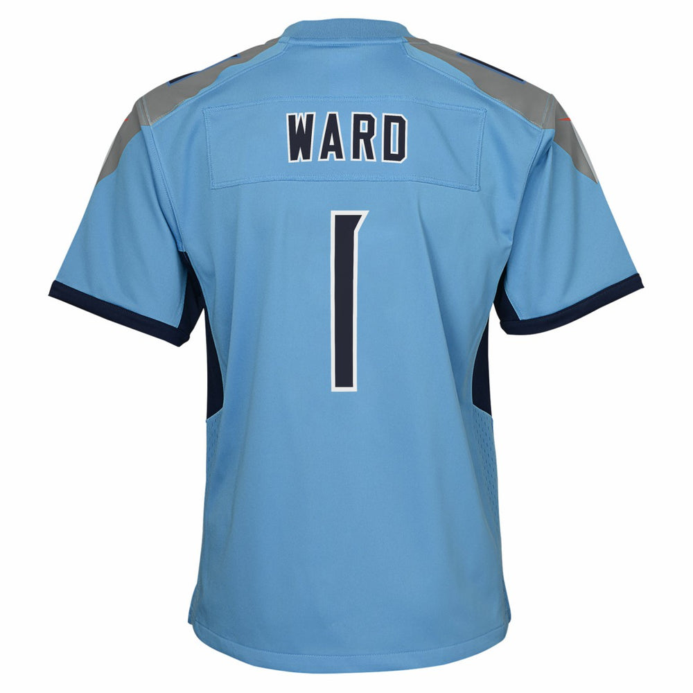 Cameron Ward Tennessee Titans Youth Team Game Jersey - Light Blue Jerseys