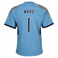 Cameron Ward Tennessee Titans Youth Team Game Jersey - Light Blue Jerseys