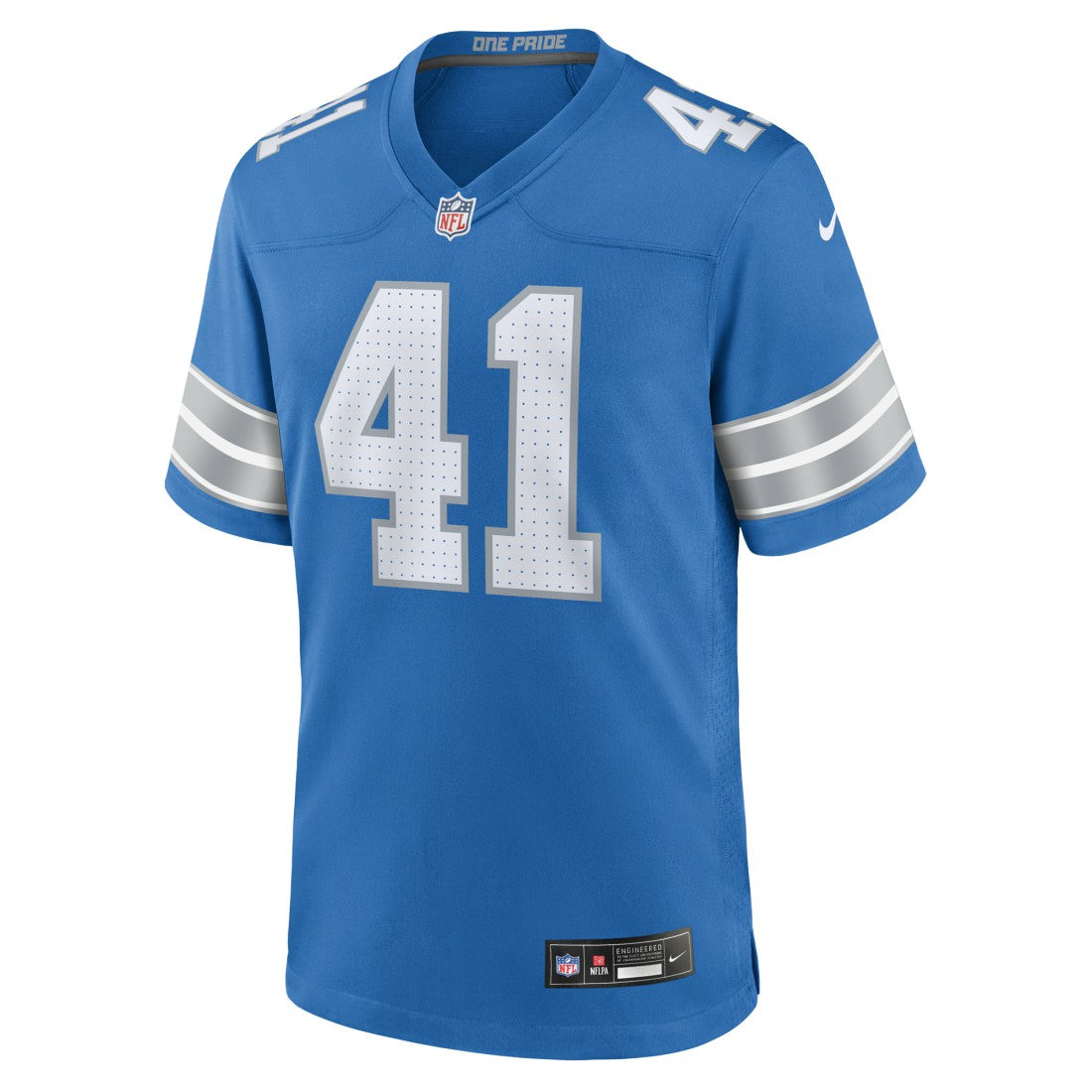 Gunnar Oakes Detroit Lions Team Game Jersey - Blue Jerseys
