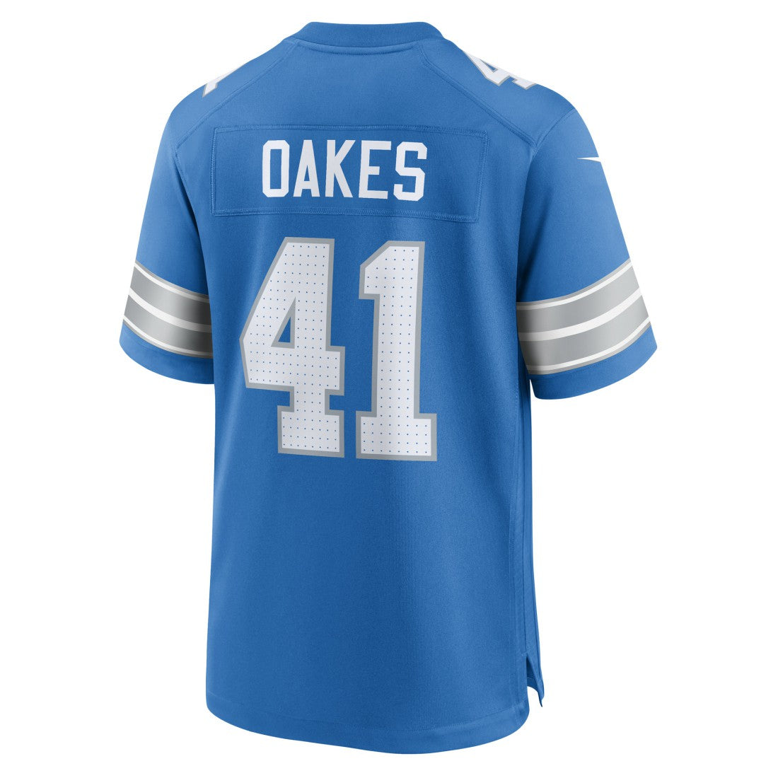 Gunnar Oakes Detroit Lions Team Game Jersey - Blue Jerseys