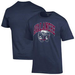 Colorado Avalanche Champion Helmet T-Shirt - Navy | US 203407086