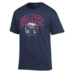 Colorado Avalanche Champion Helmet T-Shirt - Navy | US 203407086