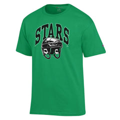 Dallas Stars Champion Helmet T-Shirt - Kelly Green | US 203407090
