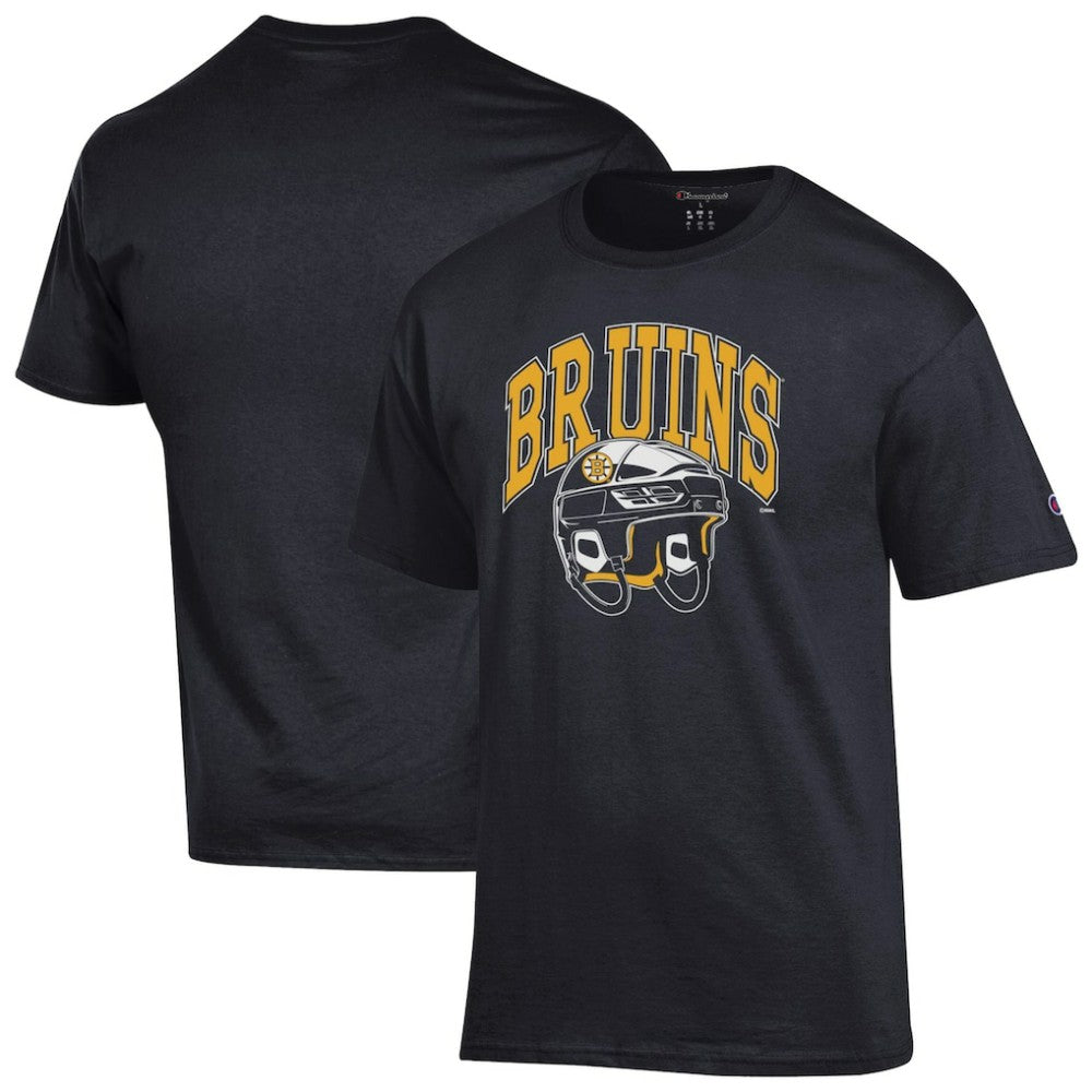Boston Bruins Champion Helmet T-Shirt - Black | US 203407094