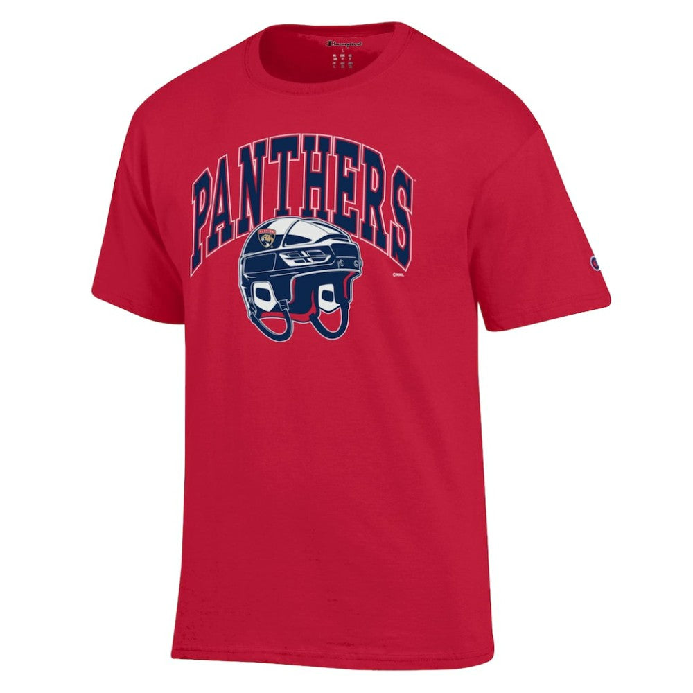 Florida Panthers Champion Helmet T-Shirt - Red | US 203407095