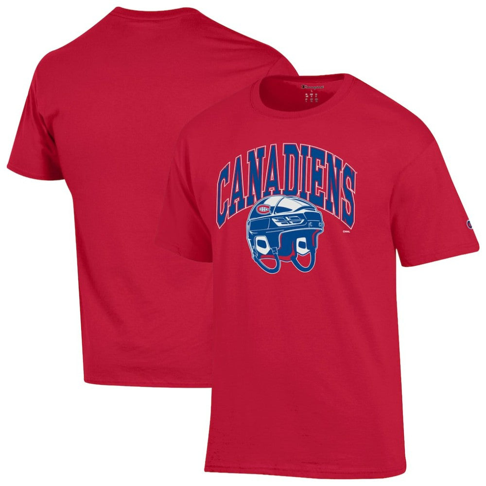 Montreal Canadiens Champion Helmet T-Shirt - Red | US 203407098