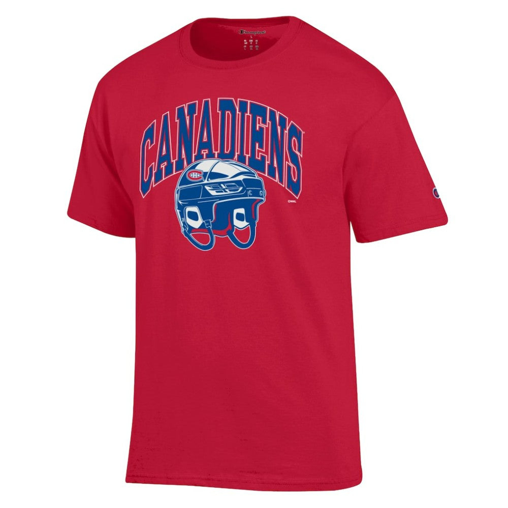 Montreal Canadiens Champion Helmet T-Shirt - Red | US 203407098