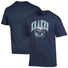 Seattle Kraken Champion Helmet T-Shirt - Navy | US 203407103