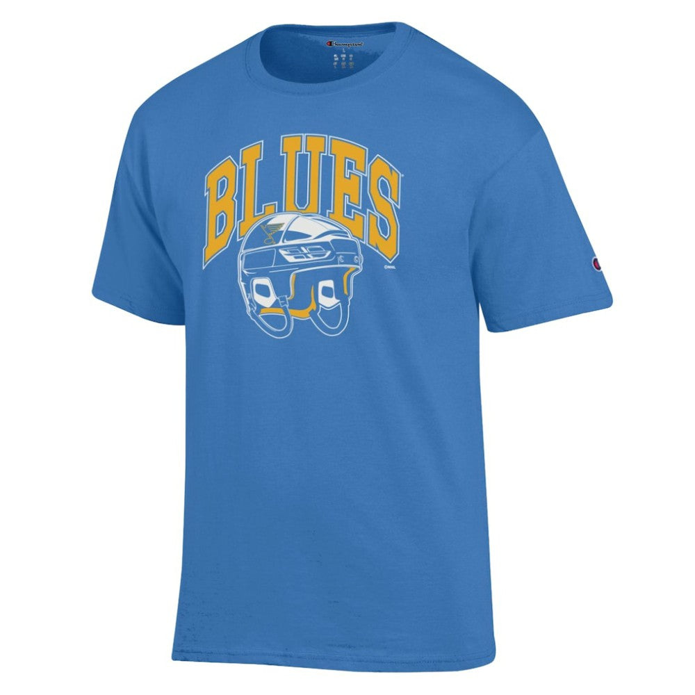 St. Louis Blues Champion Helmet T-Shirt - Blue | US 203407104