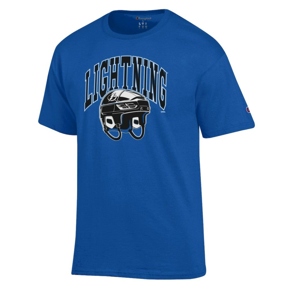 Tampa Bay Lightning Champion Helmet T-Shirt - Royal | US 203407106