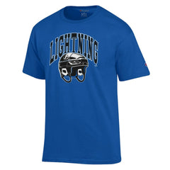 Tampa Bay Lightning Champion Helmet T-Shirt - Royal | US 203407106
