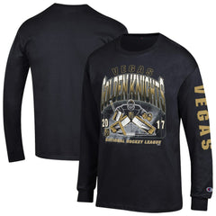 Vegas Golden Knights Champion Long Sleeve Jersey T-Shirt - Black | US 203407137