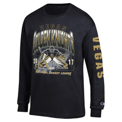 Vegas Golden Knights Champion Long Sleeve Jersey T-Shirt - Black | US 203407137
