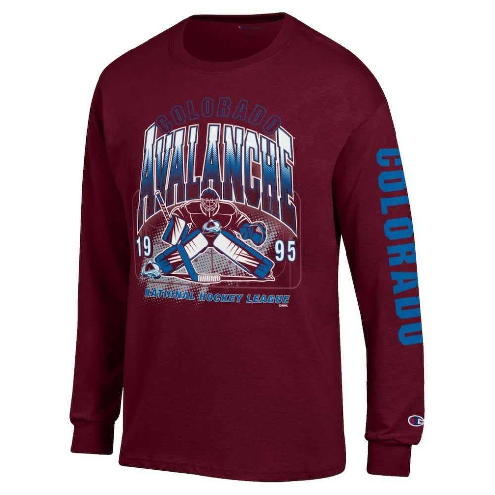 Colorado Avalanche Champion Long Sleeve Jersey T-Shirt - Burgundy | US 203407139