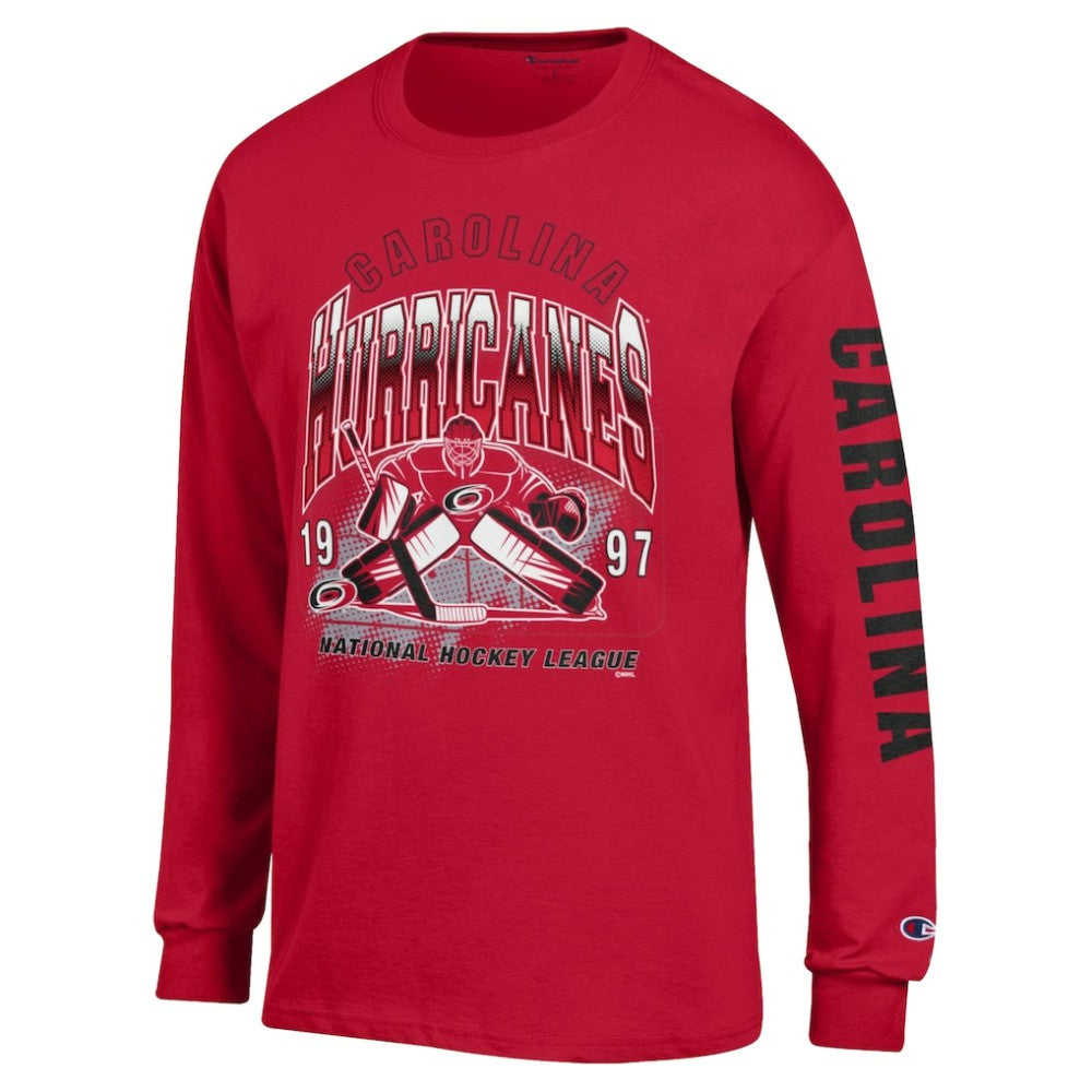Carolina Hurricanes Champion Long Sleeve Jersey T-Shirt - Red | US 203407148