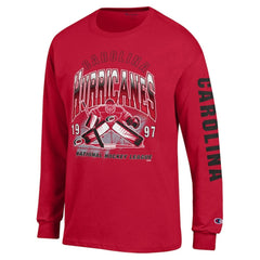 Carolina Hurricanes Champion Long Sleeve Jersey T-Shirt - Red | US 203407148