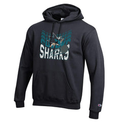 San Jose Sharks Champion Powerblend Hoodie - Black | US 203407159