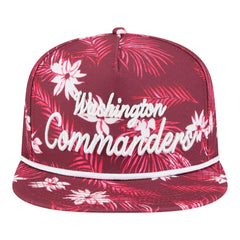 Washington Commanders New Era Palm Print A-Frame 9FIFTY Snapback Hat - Burgundy Hats