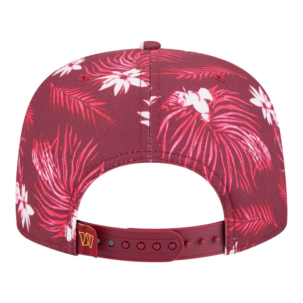 Washington Commanders New Era Palm Print A-Frame 9FIFTY Snapback Hat - Burgundy Hats