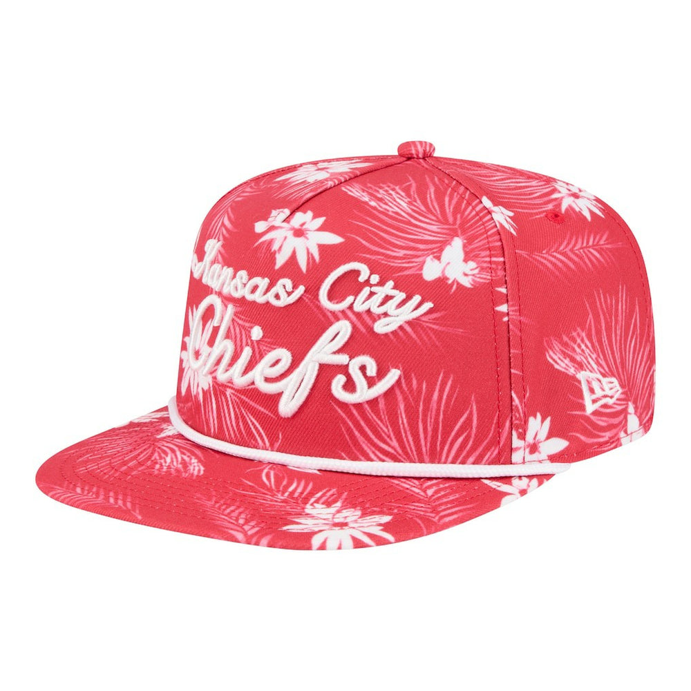 Kansas City Chiefs New Era Palm Print A-Frame 9FIFTY Snapback Hat - Red Hats