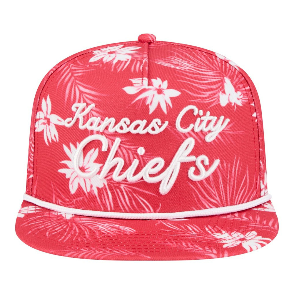 Kansas City Chiefs New Era Palm Print A-Frame 9FIFTY Snapback Hat - Red Hats