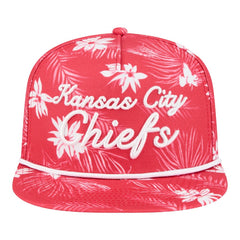 Kansas City Chiefs New Era Palm Print A-Frame 9FIFTY Snapback Hat - Red Hats