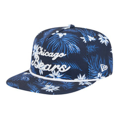 Chicago Bears New Era Palm Print A-Frame 9FIFTY Snapback Hat - Navy Hats