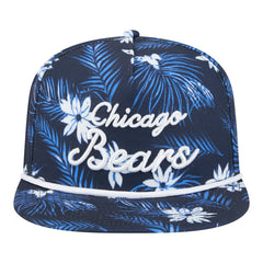 Chicago Bears New Era Palm Print A-Frame 9FIFTY Snapback Hat - Navy Hats