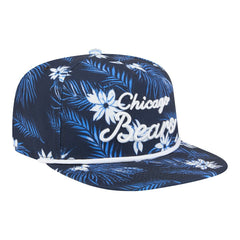 Chicago Bears New Era Palm Print A-Frame 9FIFTY Snapback Hat - Navy Hats