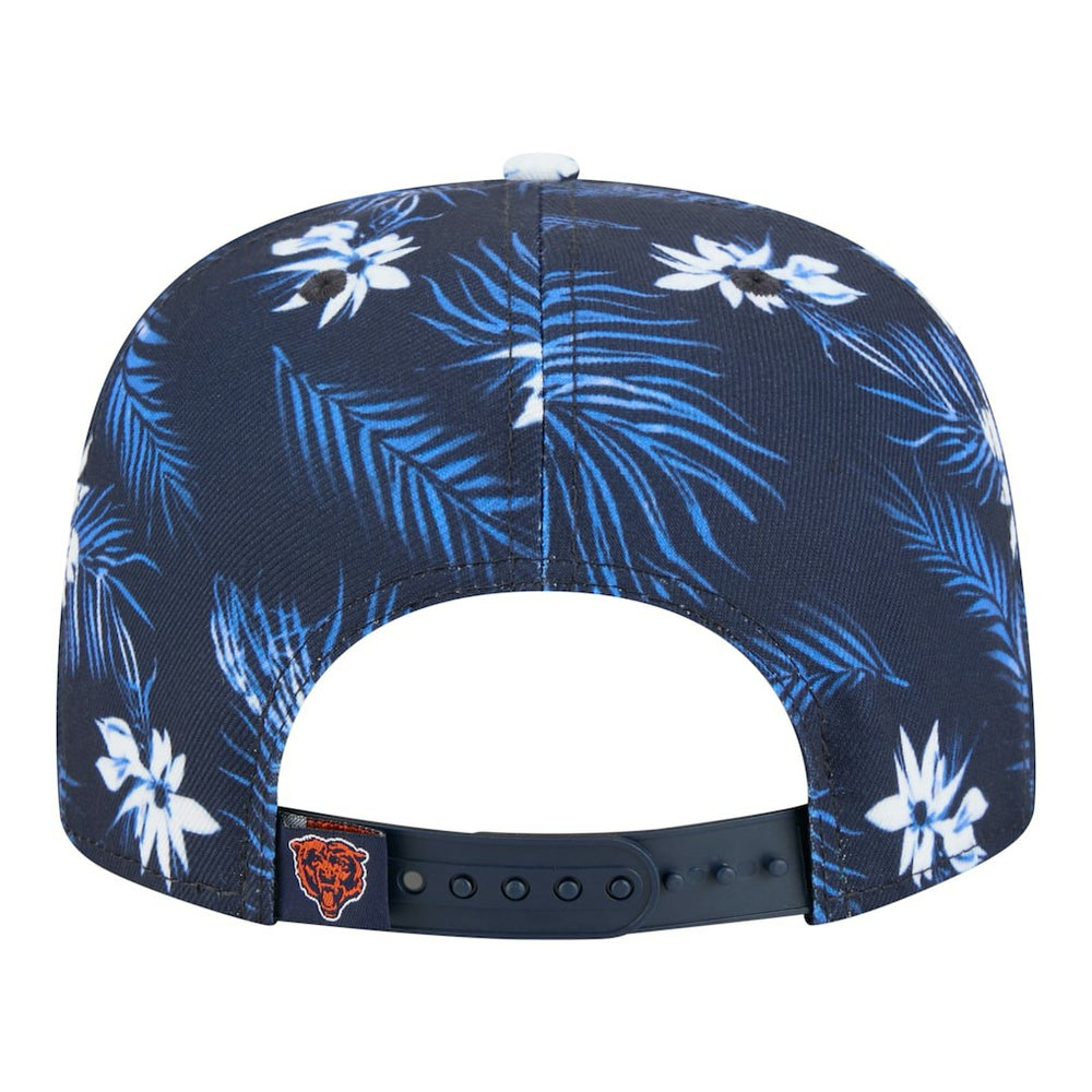Chicago Bears New Era Palm Print A-Frame 9FIFTY Snapback Hat - Navy Hats