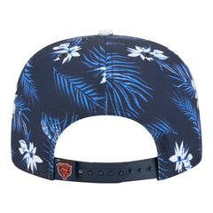 Chicago Bears New Era Palm Print A-Frame 9FIFTY Snapback Hat - Navy Hats