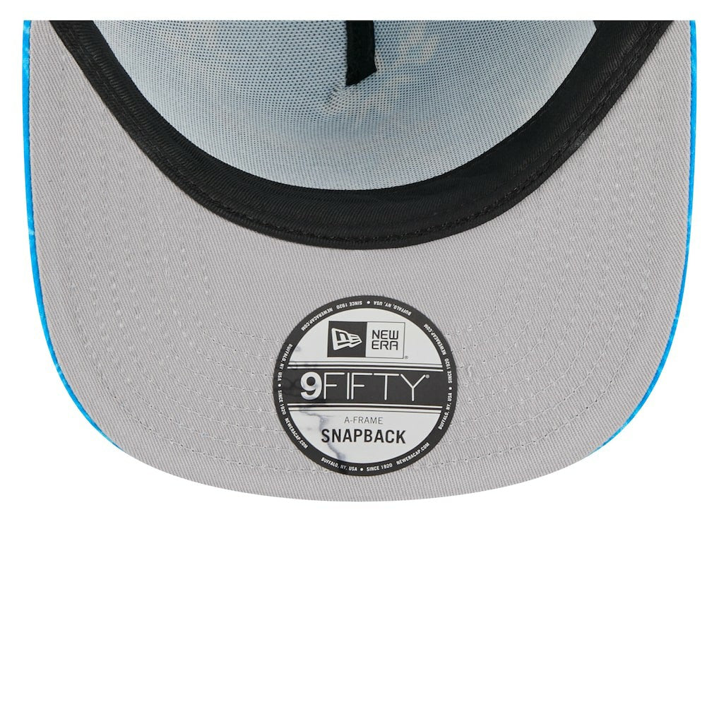 Detroit Lions New Era Palm Print A-Frame 9FIFTY Snapback Hat - Blue Hats