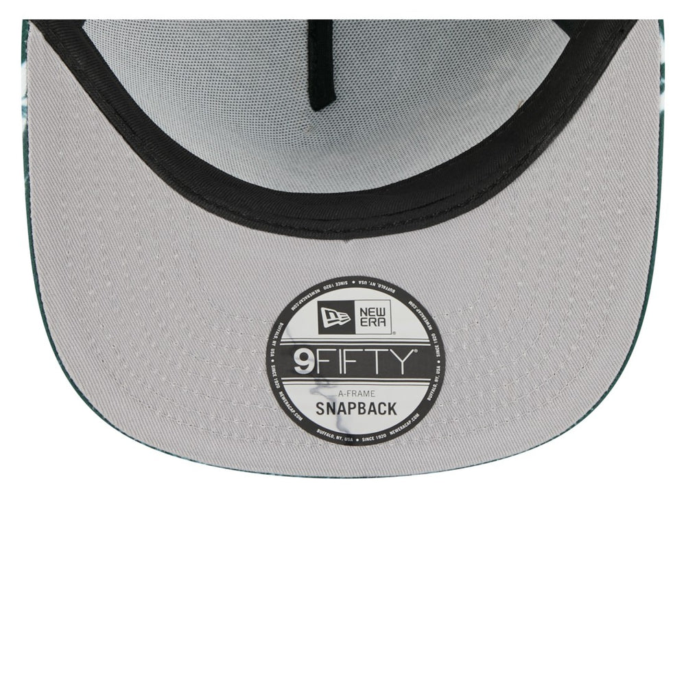 Green Bay Packers New Era Palm Print A-Frame 9FIFTY Snapback Hat - Green Hats