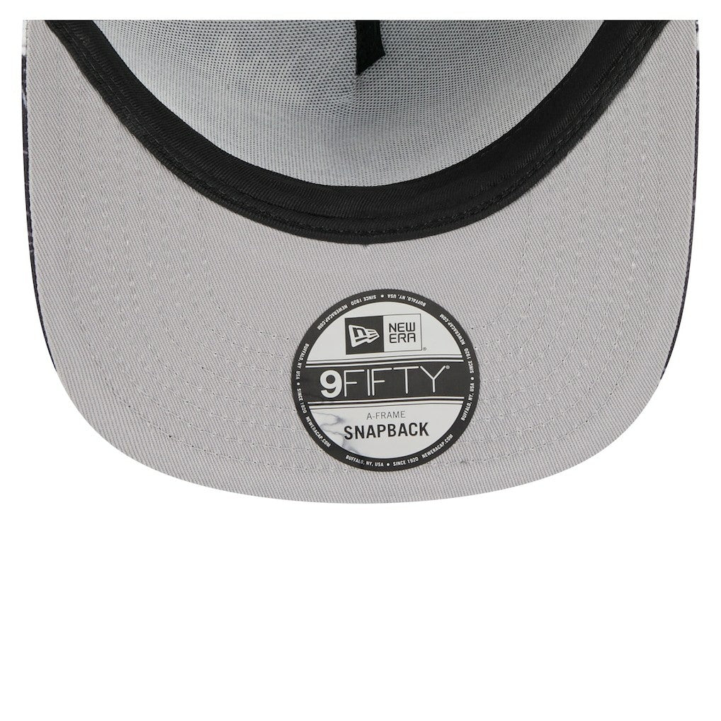 Las Vegas Raiders New Era Palm Print A-Frame 9FIFTY Snapback Hat - Black Hats