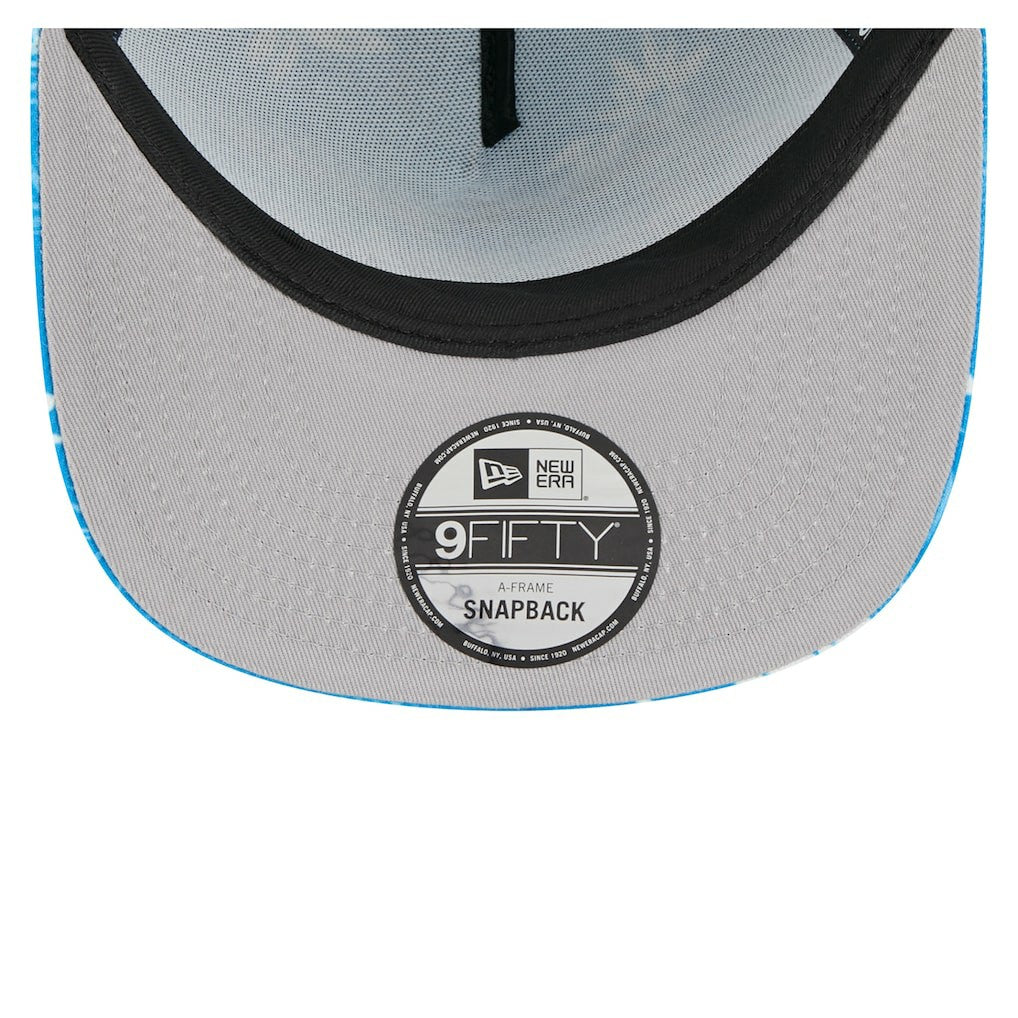 Los Angeles Chargers New Era Palm Print A-Frame 9FIFTY Snapback Hat - Powder Blue Hats