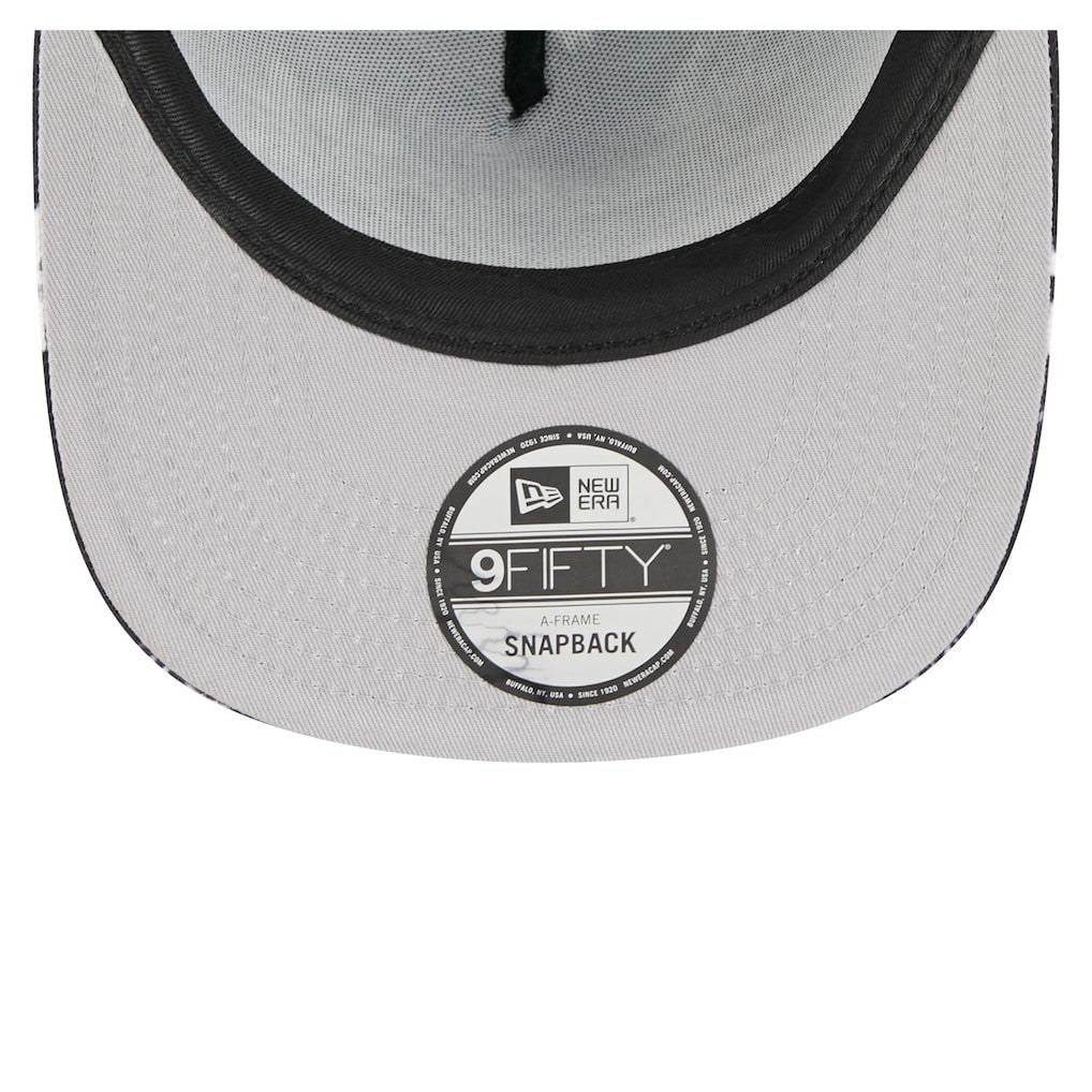 Pittsburgh Steelers New Era Palm Print A-Frame 9FIFTY Snapback Hat - Black Hats
