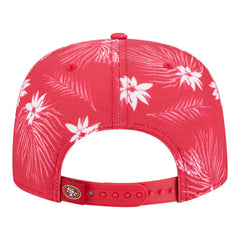 San Francisco 49ers New Era Palm Print A-Frame 9FIFTY Snapback Hat - Scarlet Hats