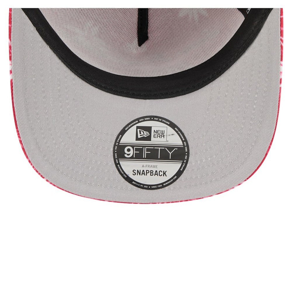 San Francisco 49ers New Era Palm Print A-Frame 9FIFTY Snapback Hat - Scarlet Hats