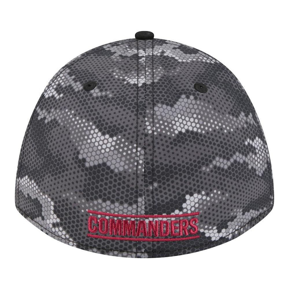 Washington Commanders New Era Camo A-Frame 39THIRTY Flex Hat - Black Hats