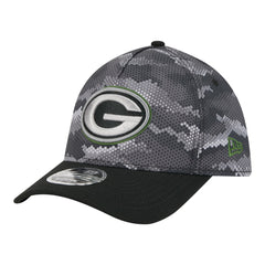 Green Bay Packers New Era Camo A-Frame 39THIRTY Flex Hat - Black Hats