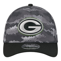 Green Bay Packers New Era Camo A-Frame 39THIRTY Flex Hat - Black Hats