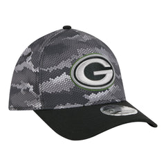 Green Bay Packers New Era Camo A-Frame 39THIRTY Flex Hat - Black Hats