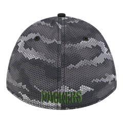 Green Bay Packers New Era Camo A-Frame 39THIRTY Flex Hat - Black Hats