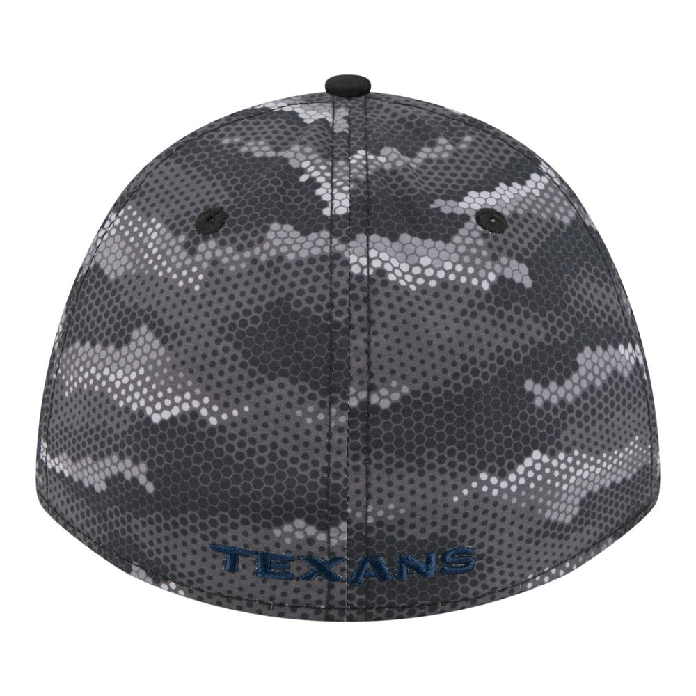 Houston Texans New Era Camo A-Frame 39THIRTY Flex Hat - Black Hats