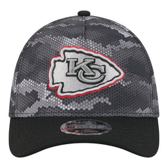 Kansas City Chiefs New Era Camo A-Frame 39THIRTY Flex Hat - Black Hats