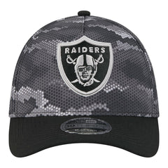 Las Vegas Raiders New Era Camo A-Frame 39THIRTY Flex Hat - Black Hats