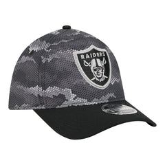Las Vegas Raiders New Era Camo A-Frame 39THIRTY Flex Hat - Black Hats