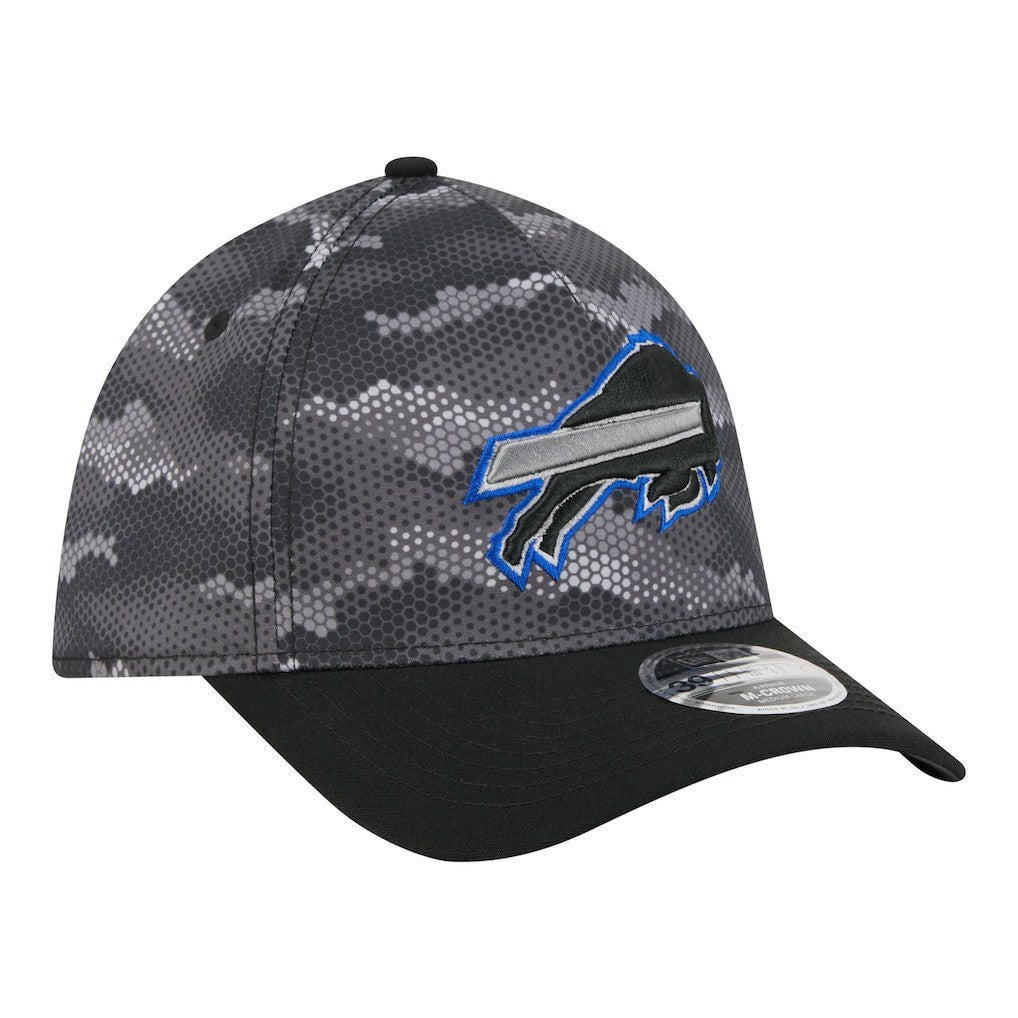 Buffalo Bills New Era Camo A-Frame 39THIRTY Flex Hat - Black Hats