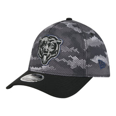 Chicago Bears New Era Camo A-Frame 39THIRTY Flex Hat - Black Hats