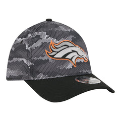 Denver Broncos New Era Camo A-Frame 39THIRTY Flex Hat - Black Hats